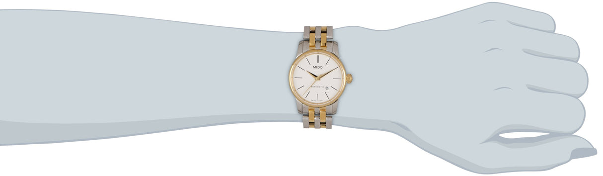 MIDO M76009761 - Reloj analógico automático para Mujer, Correa de Acero Inoxidable Multicolor