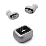 JBL Live Buds 3 Auriculares inalambricos de botón,True Wireless con cancelación de ruido adaptable, hasta 40 horas de reproducción, Bluetooth, audio de alta resolución, plateado