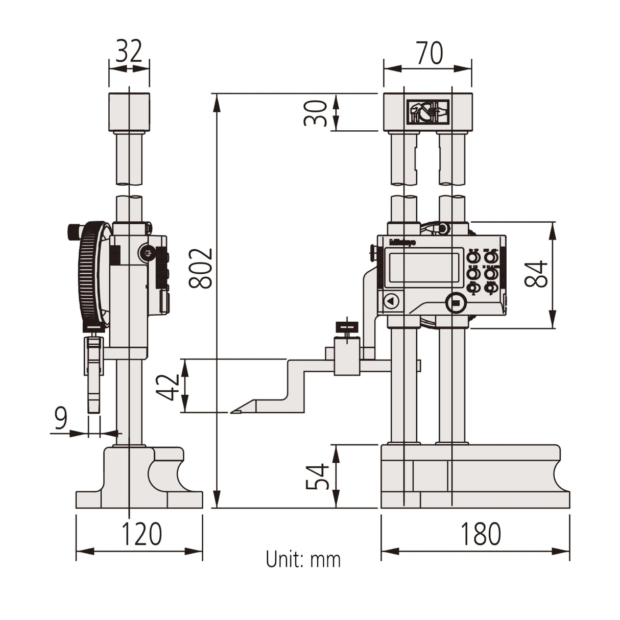 Mitutoyo – 192 – 664 – 10 salida de datos Digimatic Medidor de altura con RCP, multifunción tipo, 0 MM-600 mm gama