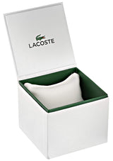 Lacoste Reloj Analógico de Cuarzo para Mujer Colección Victoria con Correa de Cuero Blanca - 2000822