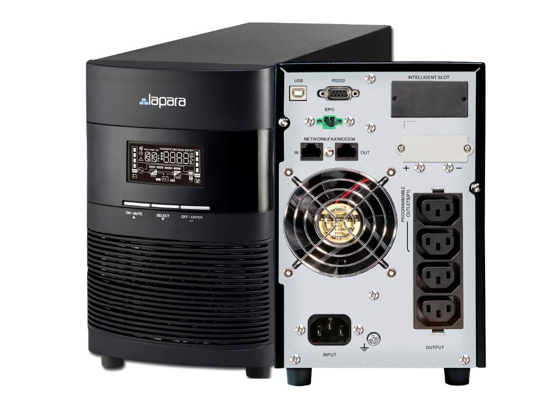 Lapara LA-ON-1K-LCD-V10 Sistema de Alimentación Ininterrumpida SAI 1000VA 1000W LCD Online