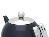 Bredemeijer Tetera de doble pared azul abombada de acero inoxidable de 1,2 litros – tetera aislante para té – disfrute más caliente durante más tiempo