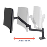 ERGOTRON LX Brazo de Montaje, Aluminio, Mate Negro