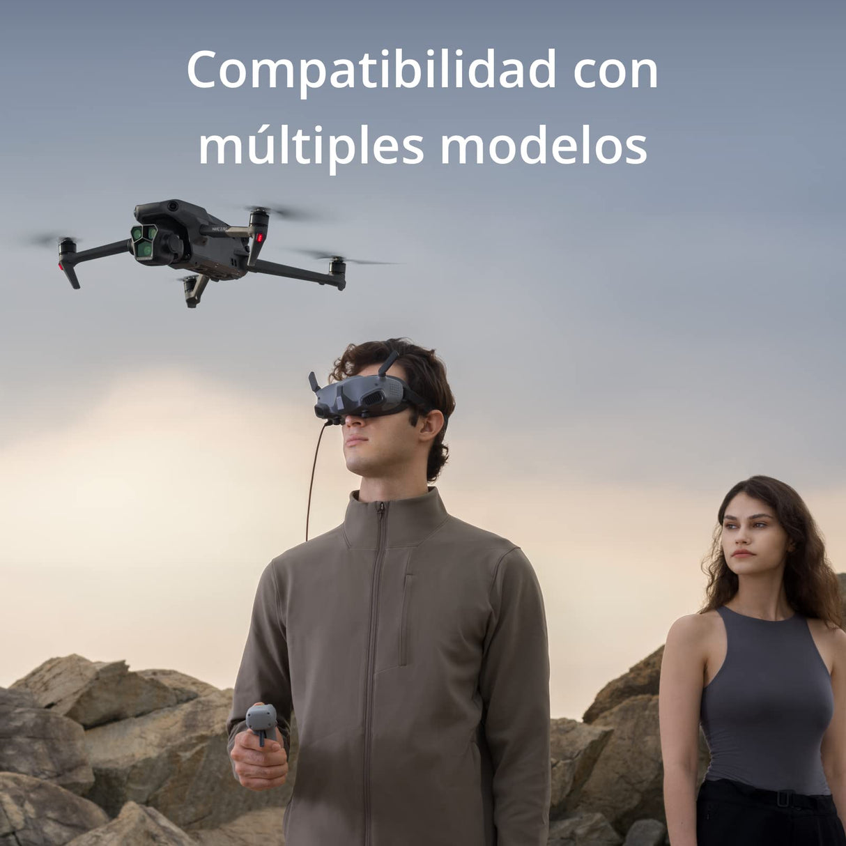 DJI RC Motion 2 - Controlador Inteligente inmersivo, operación multidireccional, Accesorio para Drones Multifuncional e intuitivo para FPV, Compatible con DJI Avata