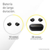Technics EAH-AZ100E-K Auriculares Inalámbricos con Cancelación De Ruido, Bluetooth Multipunto, Voice Focus AI, Cómodos Auriculares Internos, Color Negro