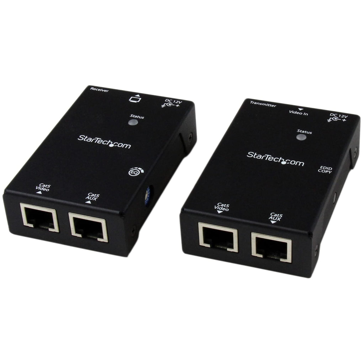 StarTech.com ST121SHD50 - Kit extensor vídeo - audio (HDMI por cable de red, UTP Ethernet, Cat5, Cat6, RJ45, 50 m), Negro