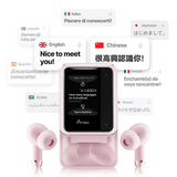 Auriculares inalámbricos TWS AI Smart Ikko Active Buds: Auriculares con cancelación de Ruido, conexión Bluetooth, función traductor instantáneo, 4G SIM, WiFi, hasta 30 Horas de autonomía, ChatGPT