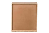 MESITA MADERA MANGO METAL MARRON VELORA 40x40x50CM