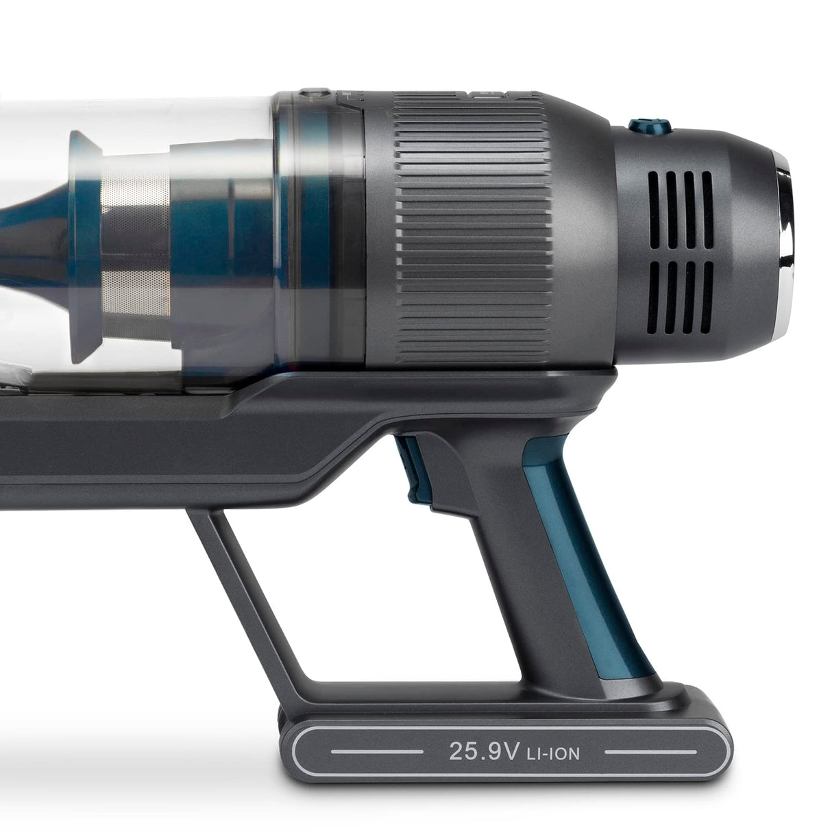 H.Koenig Aspirador Sin Cable 2 en 1 PowerFlex+ UPX26, Plegable, Autónomo hasta 40 Min, Sin Bolsa, Ligero, Ergonómico, 3 Potencias, 220 W, 0.8 Liters, Roja y Plateada