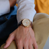 Citizen Reloj Analógico para Hombres de Automático con Correa en Cuero
