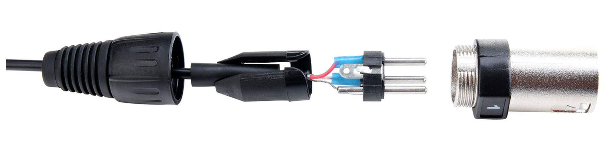 Pronomic 6/2 XLR Multicore de 8 canales, cable de 15 m, 6 envíos/2 retornos XLR, resistente a ácidos y aceites, con alivio de tensión y prensaestopas, ideal para escenario.