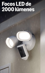 Ring Cámara Pro con focos (Floodlight Cam Pro, última generación) | Cámara de seguridad exterior | Retinal 4K, Zoom 10x, focos de 2000 lúmenes | Prueba gratuita de 30 días del plan de suscripción Ring