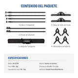 NEEWER Soporte de telón de fondo resistente con bases ampliadas, soporte de fondo de 10 x 8 pies con 4 barras transversales, 2 postes telescópicos, 4 clips de resorte y bolsa de transporte para sesión