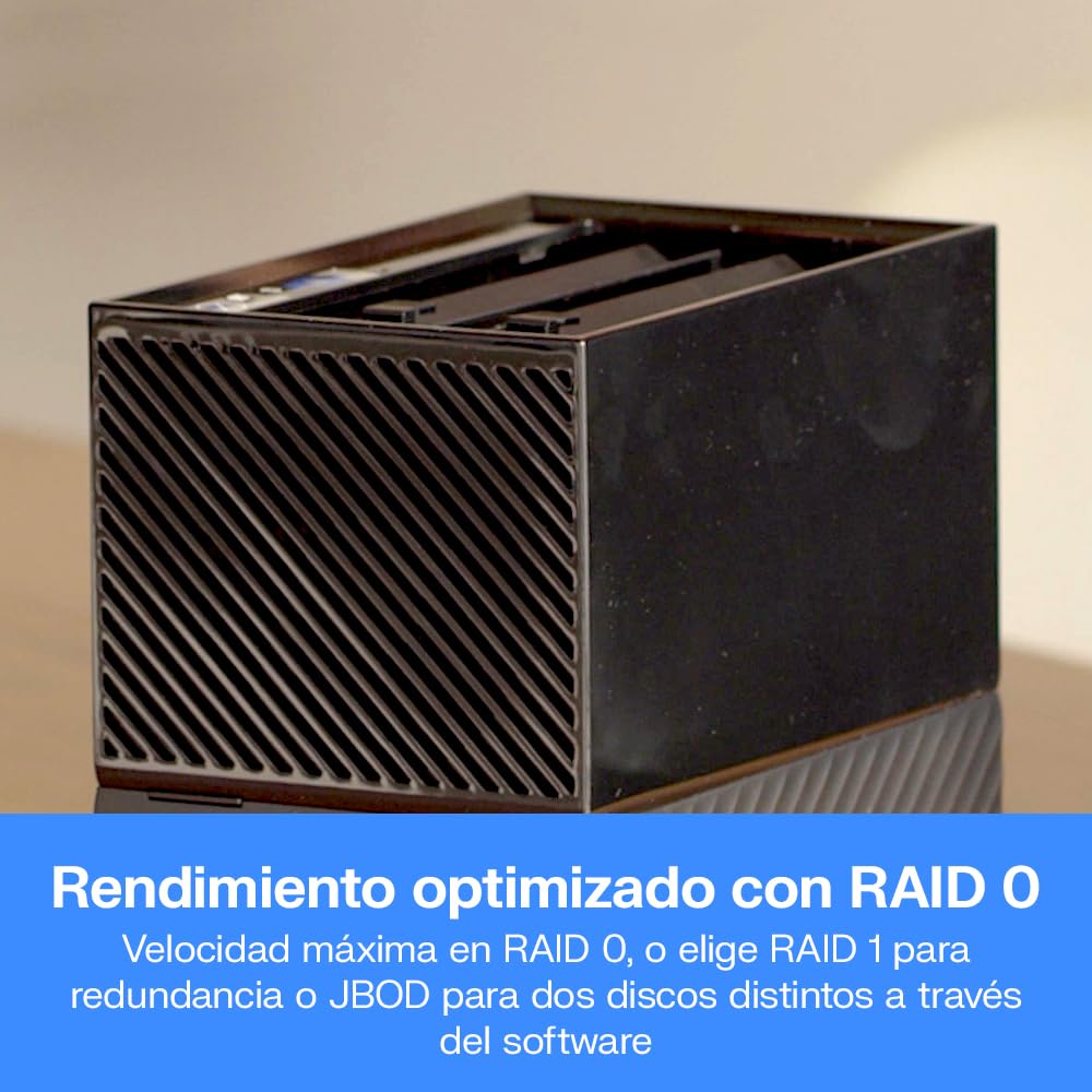 WD 44TB My Book Duo Disco Duro RAID de Escritorio, USB-C/USB 3.2 Gen 1, Copia de seguridad y protección con contraseña, RAID 0/1, JBOD, Formateado para Windows y MacOS, Negro
