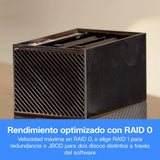 WD 44TB My Book Duo Disco Duro RAID de Escritorio, USB-C/USB 3.2 Gen 1, Copia de seguridad y protección con contraseña, RAID 0/1, JBOD, Formateado para Windows y MacOS, Negro