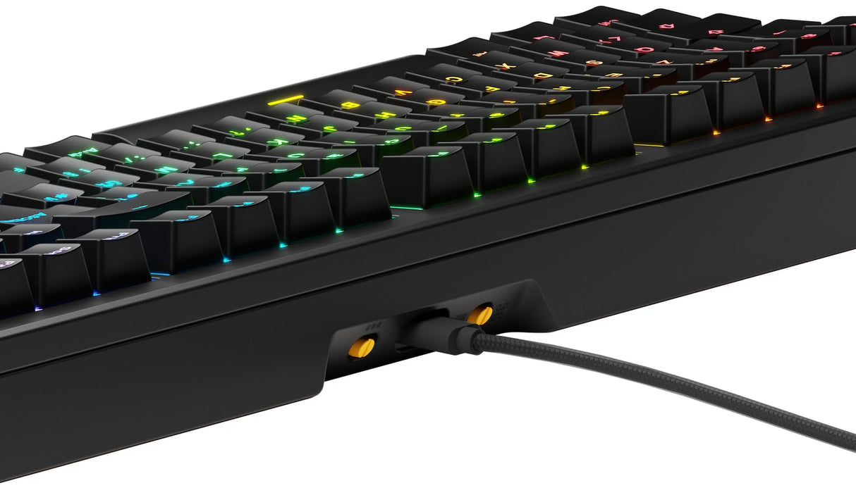Glorious Gaming GMMK 3 Teclado Gaming Personalizable mecánico, tamaño Completo 100%, Juntas modulares, PBT Doble inyección, Placa de Aluminio, switches Hot Swap 3/5 Pines, AZERTY francés - Negro