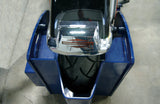 Bunker BP68M Antirrobo Moto Parking Máxima Seguridad, Armazón Blindado con Anclaje al Suelo Garage, Calzo de Rueda Ajustable, Candado Acero
