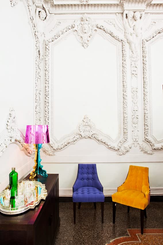 Kartell Bourgie, Lámpara de mesa con regulador de intensidad, Regulable, Fucsia