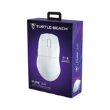 Turtle Beach Pure Air - Ratón de Juego RGB ergonómico inalámbrico Ultraligero, Sensor óptico de 26 000 PPP, 125 Horas de batería, interruptores mecánicos Titan, iluminación RGB - Blanco