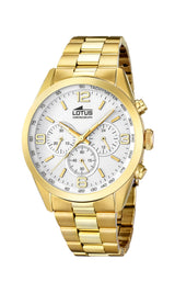 Lotus Reloj Hombre 18153/1 Minimalist Caja de Acero Inoxidable 316l Dorado Correa de Acero Inoxidable 316l Plateado