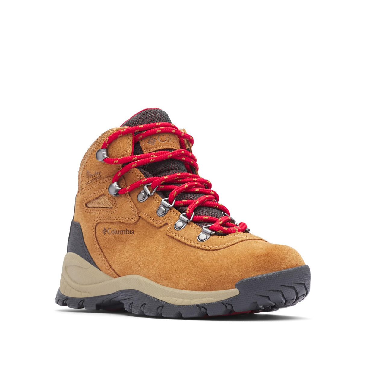 Columbia Newton Ridge Plus Wp Amped, Botas Montaña de Senderismo y Trekking Mujer, Elk/Mountain Red 2024, 39 EU