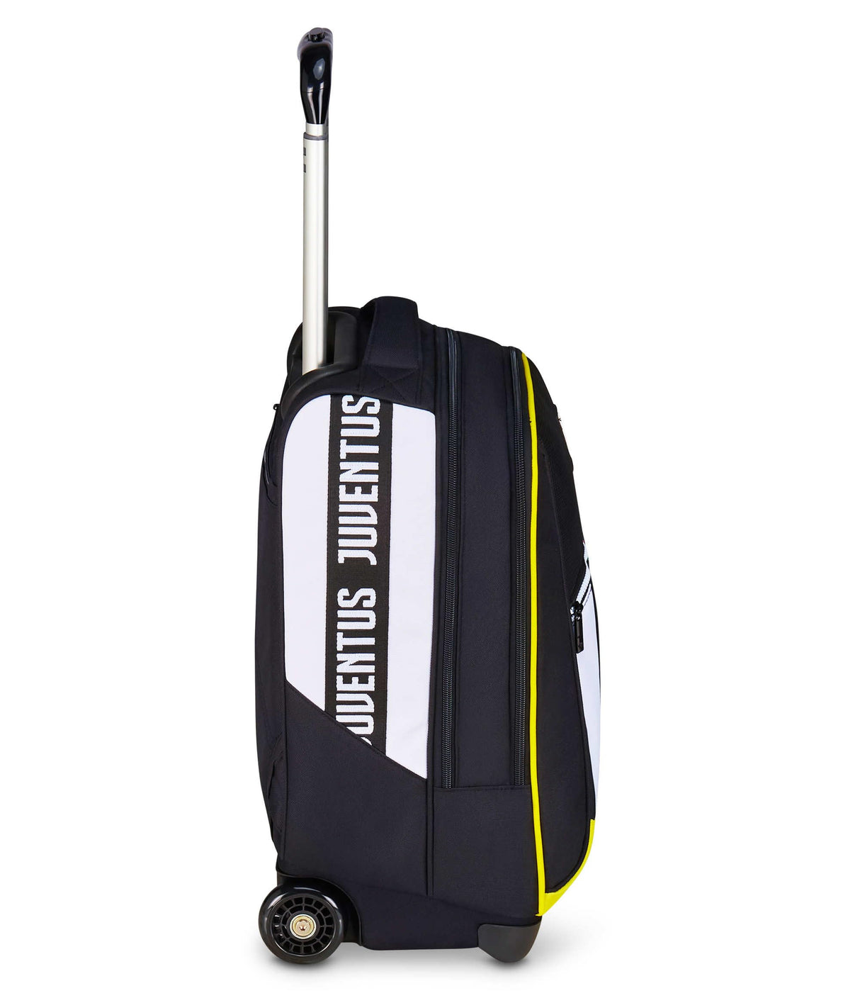 Seven Juventus Big Trolley escolar fijo, blanco y negro, 2 en 1, doble uso, trolley y mochila, escuela primaria, niño, fútbol, Negro, Talla única, Casual