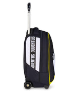 Seven Juventus Big Trolley escolar fijo, blanco y negro, 2 en 1, doble uso, trolley y mochila, escuela primaria, niño, fútbol, Negro, Talla única, Casual
