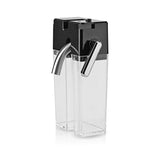 BEEM CLASSICO Máquina portafiltros de espresso - 19 bar | Plata | Depósito de leche integrado y boquilla de vapor | Depósito de agua extraíble | 1450 W
