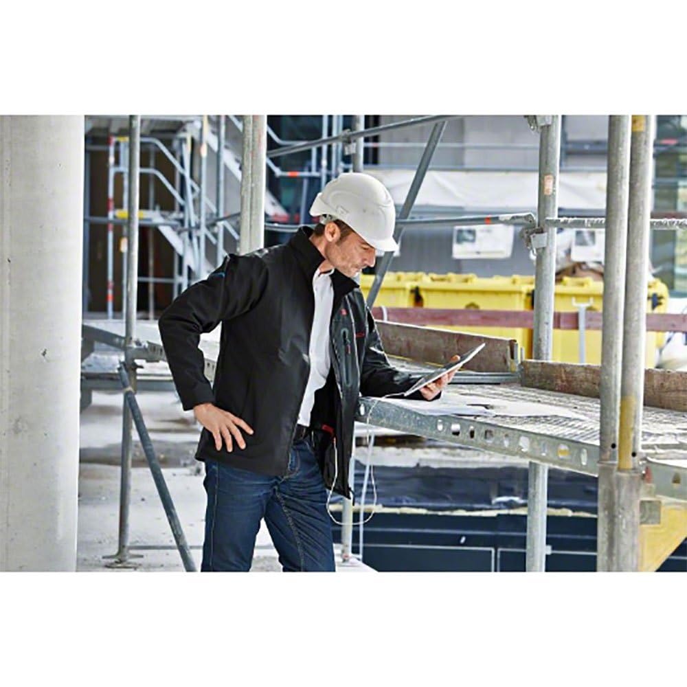 Bosch Professional chaqueta calefactable GHJ 12+18V XA (incl. adaptador de carga con USB GAA 12V-21 + batería GBA 12V 2.0Ah + cargador GAL 12V-20) - Talla M
