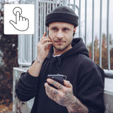 Hama | Auriculares Bluetooth (6h de música, True Wireless, Micrófono Integrado, Sensor táctil, Compatible con Siri y Google Assistant), Color Negro