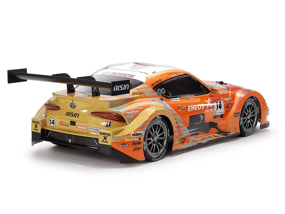 Tamiya 47514 1:10 RC ENEOS X Prime GR Supra TT-02 - Coche teledirigido, vehículo RC, modelismo, Kit para Montar, Hobby, Manualidades