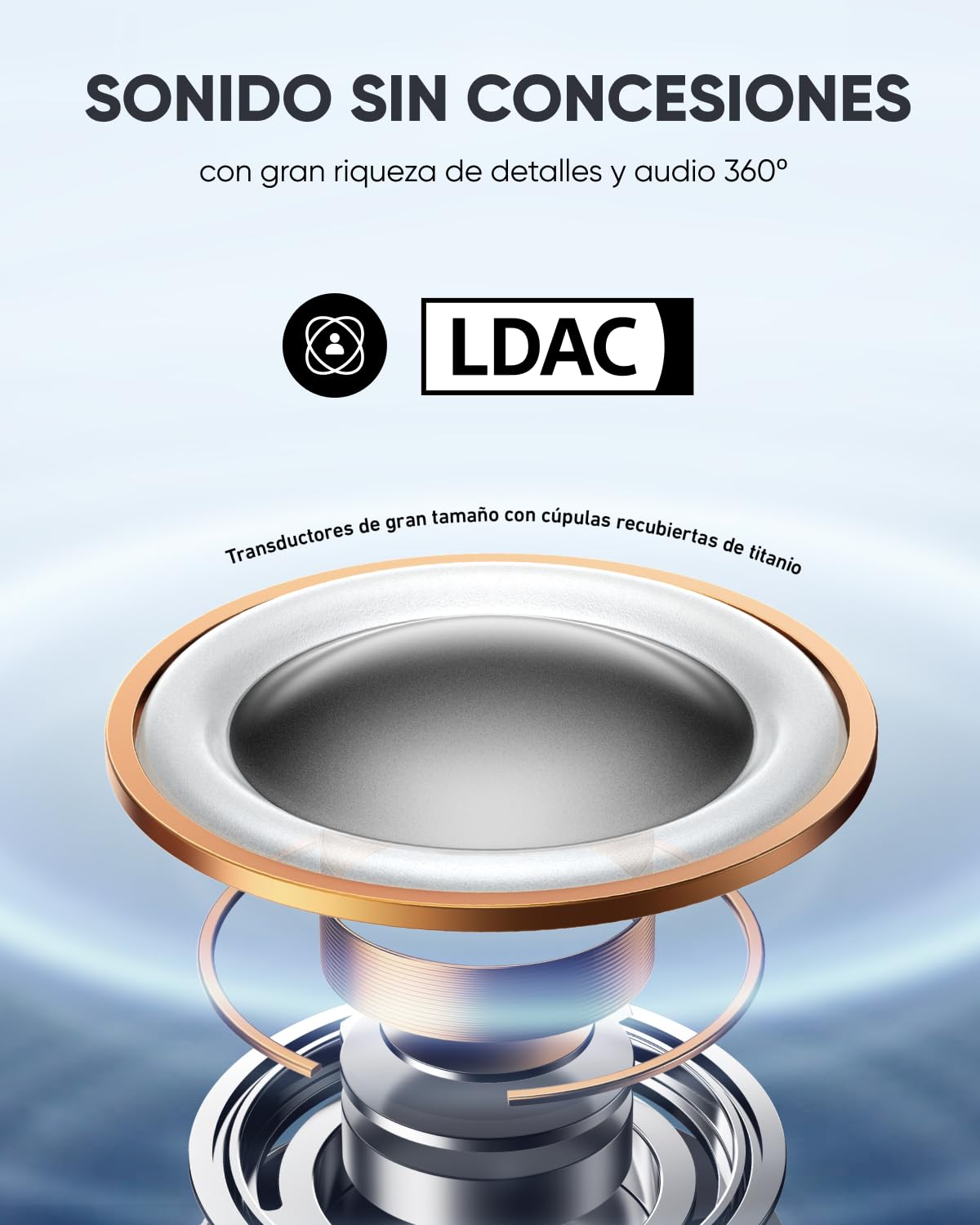 Soundcore by Anker AeroFit Pro Auriculares Bluetooth Inalámbricos de Conducción de Aire, Muy Cómodos, Ergonómicos, Ajuste Seguro, Sonido Rico con LDAC, Bluetooth 5.3, IPX5, 46H, Control con App