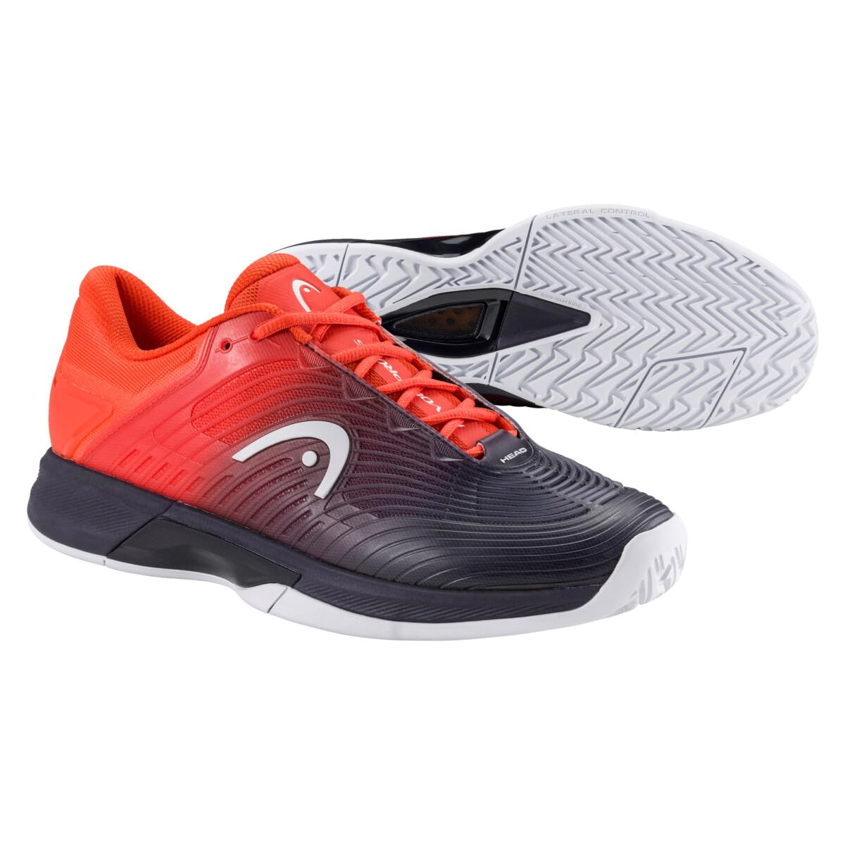 HEAD Revolt Pro 4.5 Men, Zapatillas de Tenis Hombres, Azul Oscuro y Rojo, 42.5 EU