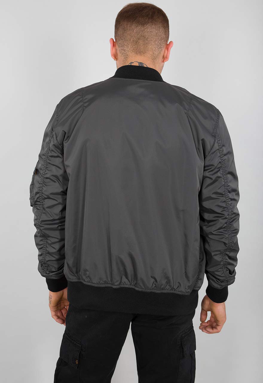 ALPHA INDUSTRIES MA-1 TTC Chaqueta, Gris (Greyblack-136), L para Hombre