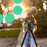 JOBY Compact Advanced Tripod, Trípode de Cámara con Rótula de 3 vías, Montura Universal de ¼-20 pulg. y Bolsa, para CSC, DSLR, Sin Espejo, Teléfono Móvil, Negro para Fotografía, Vídeo, Vlogging