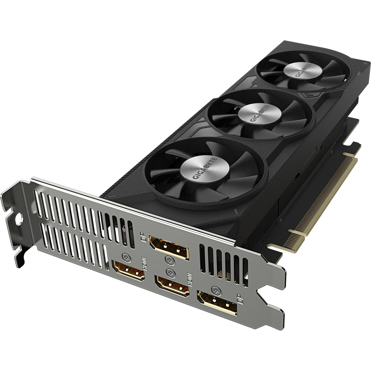 Gigabyte NVIDIA GeForce RTX 4060 OC Low Profile Targeta gráfica - 8GB GDDR6, 128-bit, PCI-E 4.0, 2475MHz Core Clock, 2x DP 1.4, 2x HDMI 2.1a, NVIDIA DLSS 3 - GV-N4060OC-8GL