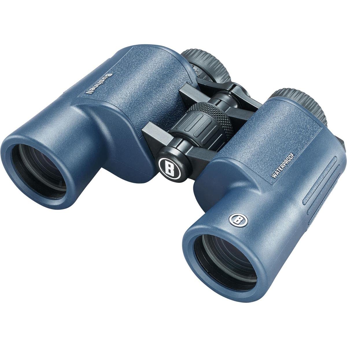 Bushnell - H2O 2 - Prismáticos - 10x42 Azul Oscuro Porro - Completamente Multicoated - Impermeable/Antivaho - Oculares Twist Up - Deportes Acuáticos - Náutica