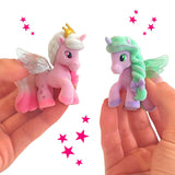 CRAZE Magic PONYS Caja Completa 24 Figuras de Ponys, Colección Completa de Juguetes de Ponis, con Efectos Especiales