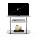 Furinno Econ Mueble TV de 3 Niveles sin Herramientas, Engineered Wood, Americano, 40.1 x 59.2 x 80cm