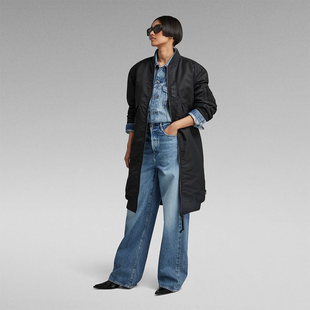 G-Star Para Mujer Long Bomber wmn, Negro (dk black D23543-C143-6484), XS