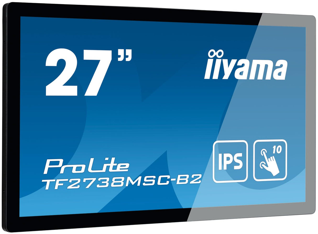 iiyama Prolite TF2738MSC-B2 Monitor Pantalla táctil 68,6 cm (27") 1920 x 1080 Pixeles Multi-Touch Multi-Usuario Negro