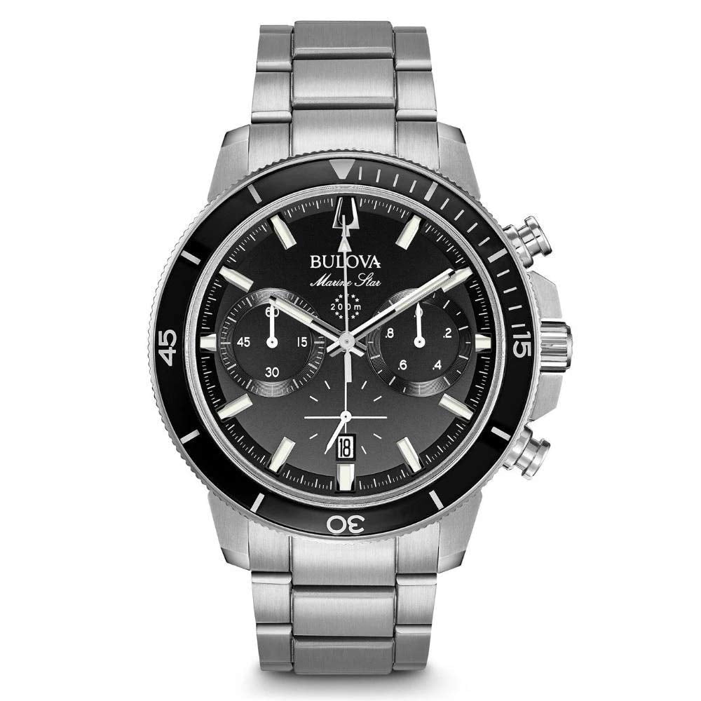 Bulova Reloj Analógico para Hombres de Cuarzo con Correa en Acero Inoxidable 96B272