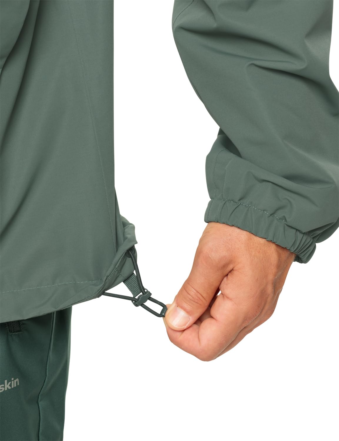 Jack Wolfskin Stormy Point 2L Jkt M Chaqueta, Hedge Green, S para Hombre