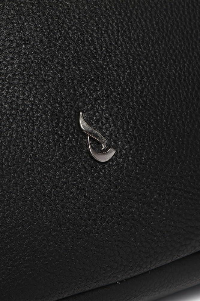 Abbacino Bolso de hombro de piel en negro