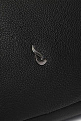 Abbacino Bolso de hombro de piel en negro
