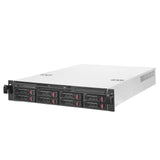 Silverstone SST-RM22-308 - Gabinete de Servidor en Rack 2U Compatible con 8X 2.5 / 3.5" SAS / SATA HDD / SSD con Interfaz SFF-8643 12 GB / s Mini-SAS HD