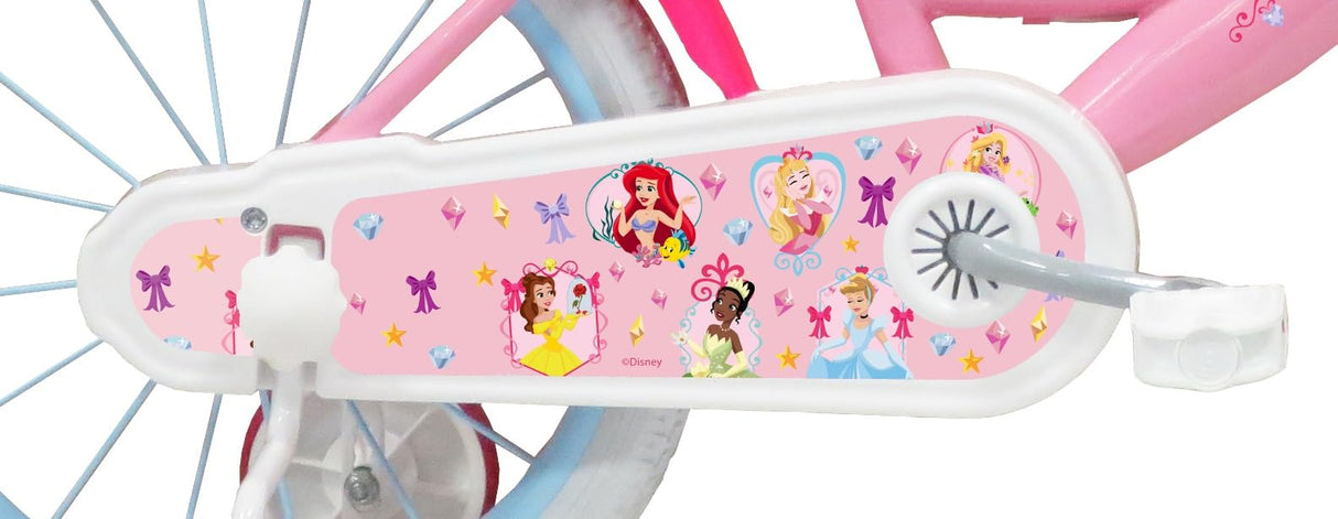 Vélo ATLAS Vélo Fille Bicicleta de 16'' niño niña Princess de Disney, Rosa, 16"
