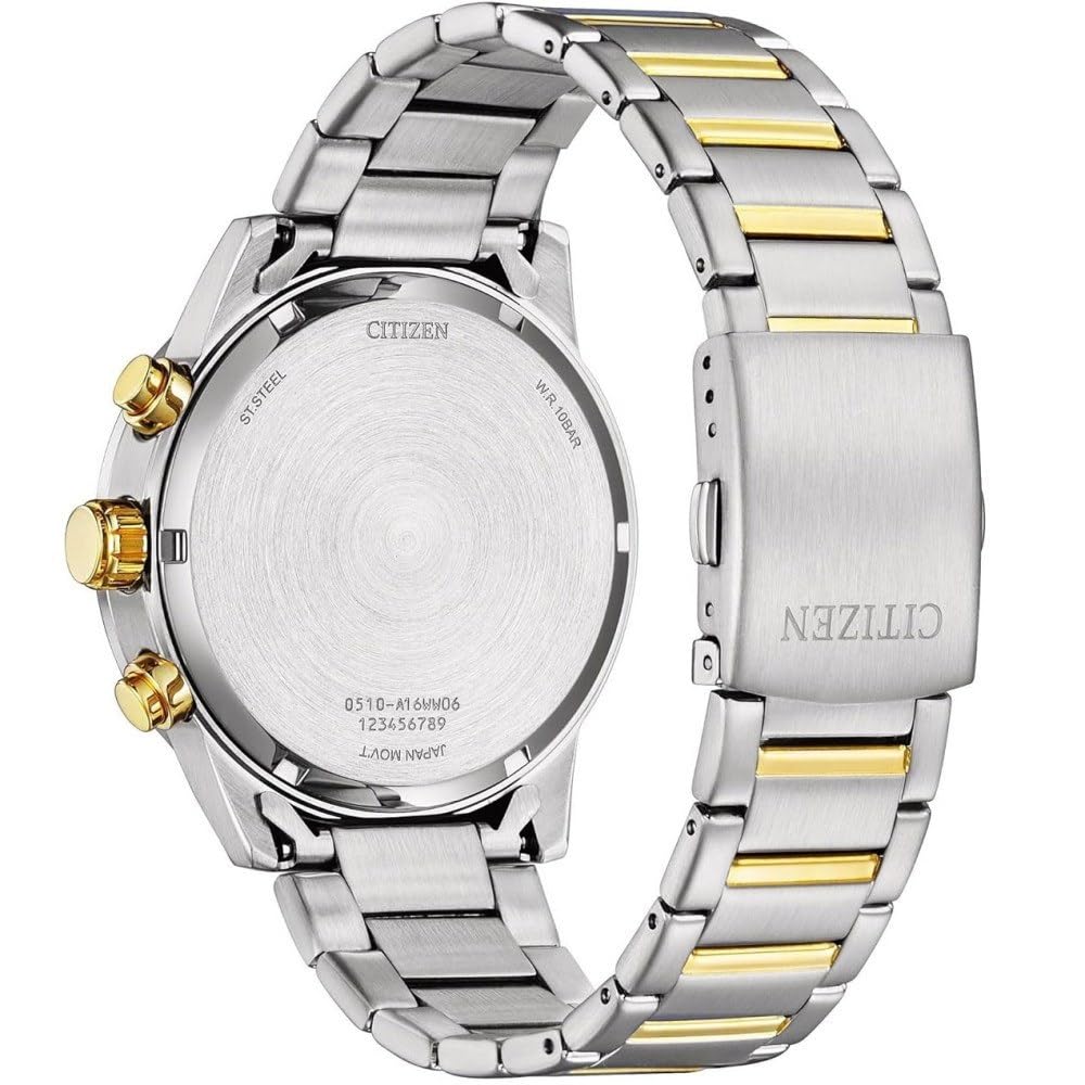 Citizen Reloj Analógico para Hombres de Cuarzo con Correa en Acero Inoxidable AN3686-53A