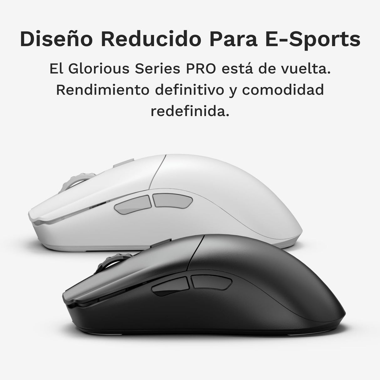 Glorious Gaming Series 2 Pro Ratón Gaming inalámbrico - Compacto, superligero 55 g, sondeo de 8K, Sensor de 26K, switches ópticos, e-Sports, PC Gaming, Agarre de Garra, Juegos FPS - Blanco
