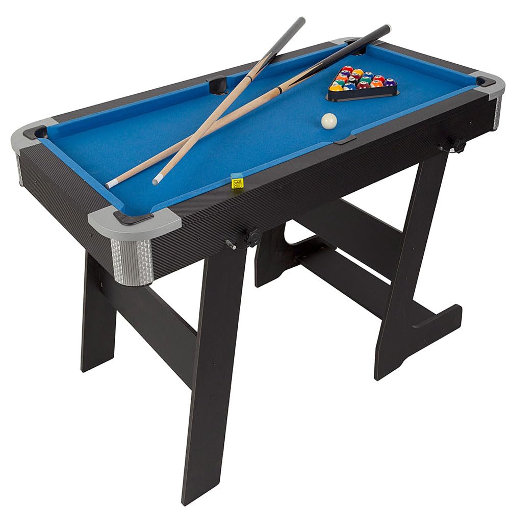 ColorBaby 85437 Mesa multijuegos Plegable, Billar y Ping Pong, 120x61x73 cm, De Madera, Incluye 2 Tacos, 16 Bolas, 1 Tiza, 1 Cepillo, 1 triángulo, 2 Palas, 1 Red y 3 Pelotas, 6 años y mas